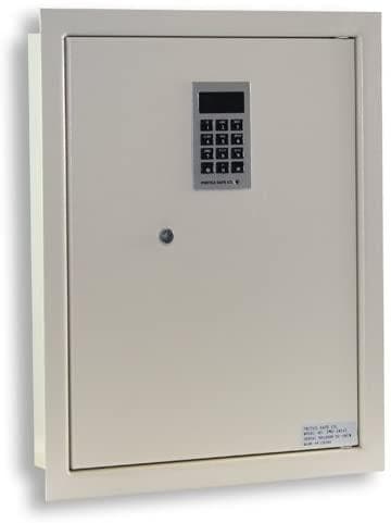 Protex Electronic Keypad Wall Safe - 2 Removable Shelves and Velvet lining - Senior.com Wall Safes